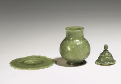 图片[3]-Jade lidded urn with floral carving, Ottoman Empire-China Archive